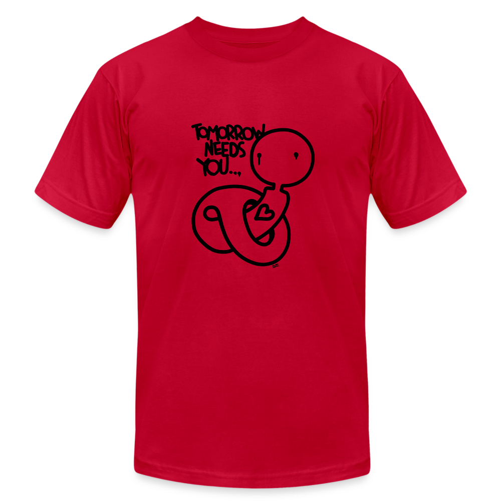 2Morrow Needs You Basic T-Shirt - red