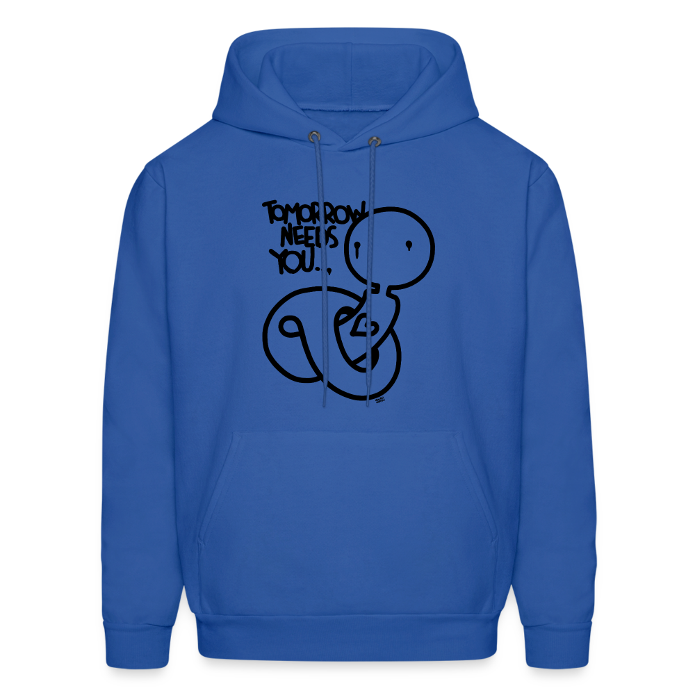 2Morrow Needs You Basic Men's Hoodie - royal blue