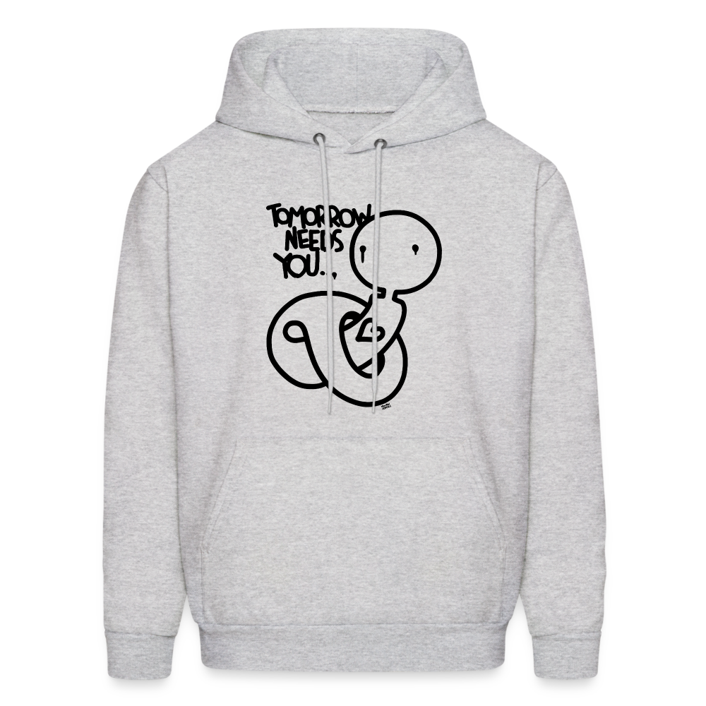 2Morrow Needs You Basic Men's Hoodie - ash 