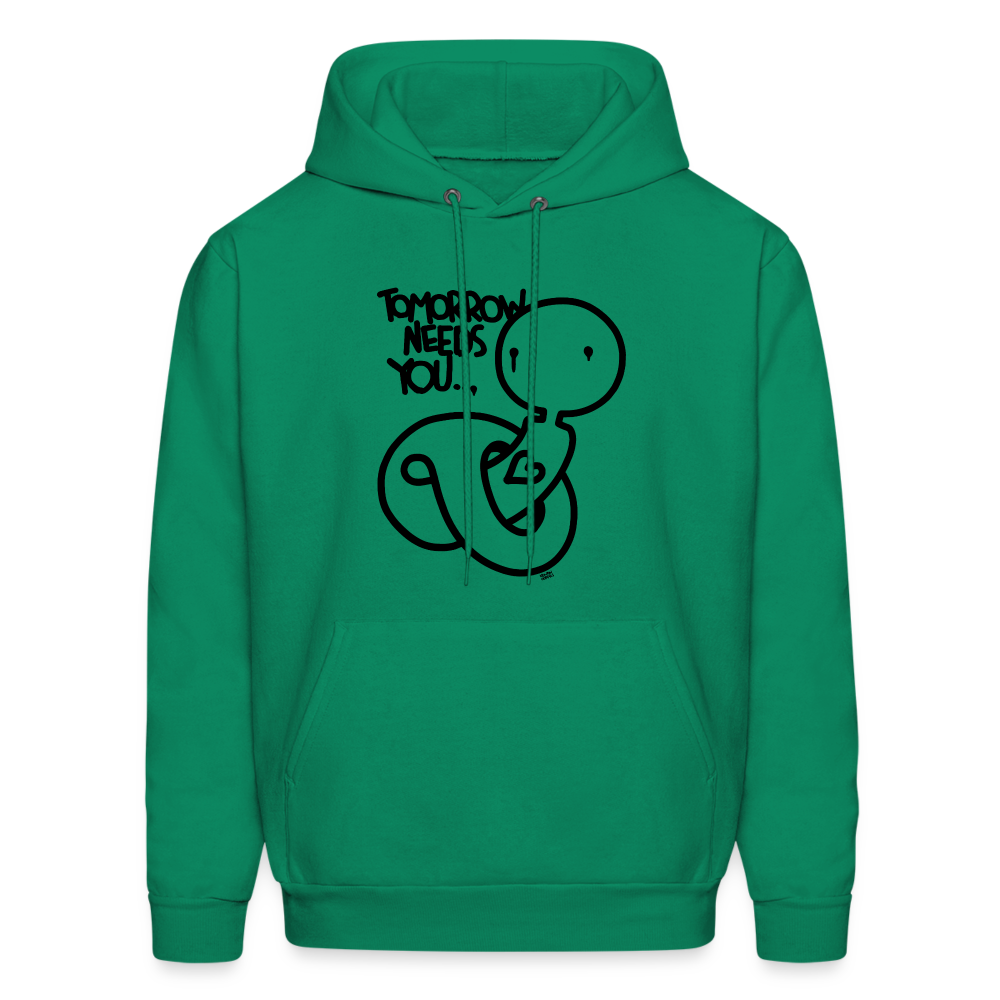 2Morrow Needs You Basic Men's Hoodie - kelly green