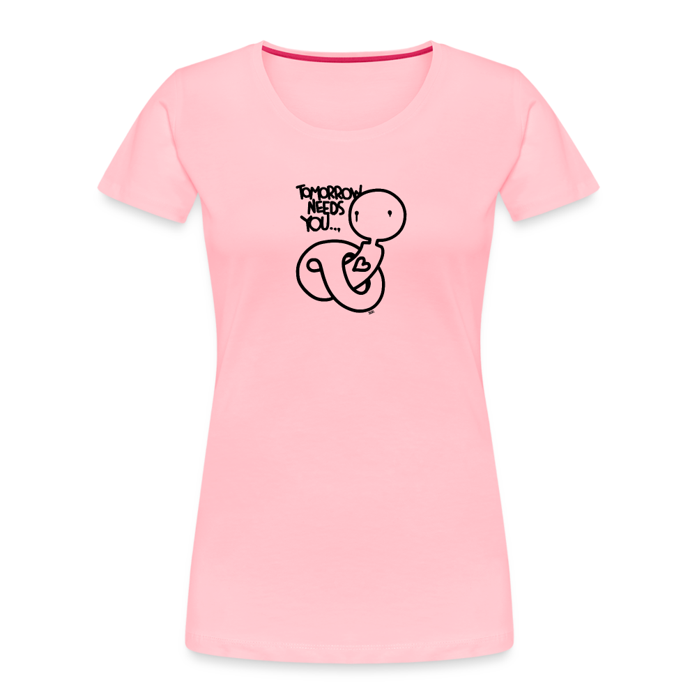 2morrow Needs You Basic  Women’s Premium Organic T-Shirt - pink