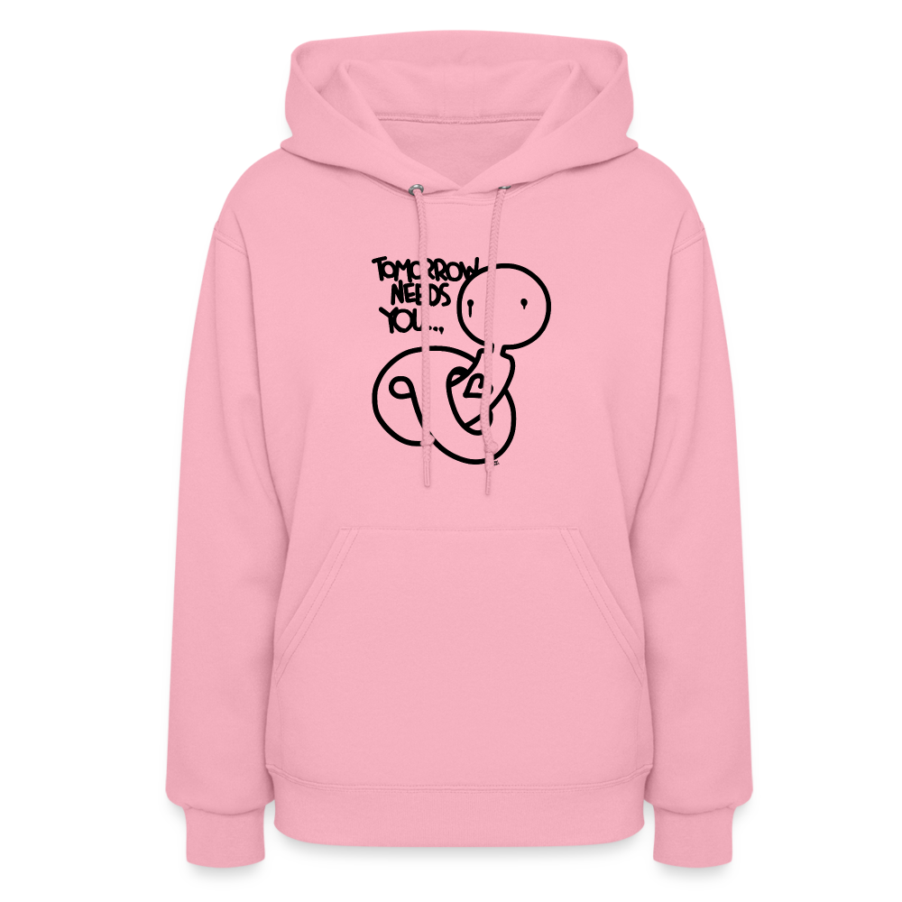 2morrow Needs You Basic Logo Women's Hoodie - classic pink