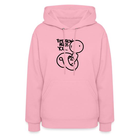 2morrow Needs You Basic Logo Women's Hoodie - classic pink