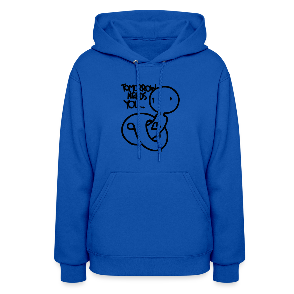 2morrow Needs You Basic Logo Women's Hoodie - royal blue