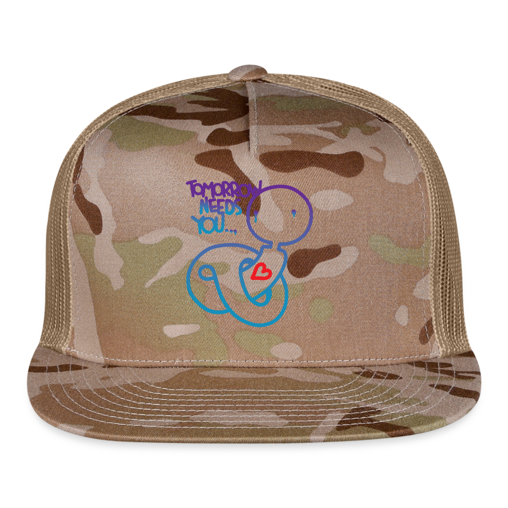 Chloe Collection Trucker Cap - MultiCam\tan