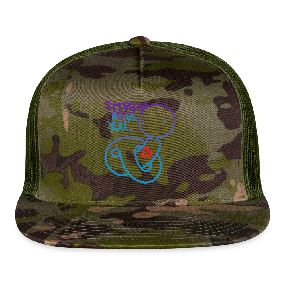 Chloe Collection Trucker Cap - MultiCam\green