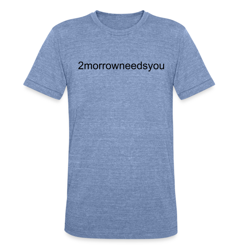 2morrowneedsyou F suicide Tee - heather blue