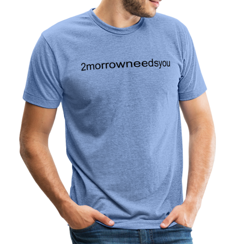 2morrowneedsyou F suicide Tee - heather blue